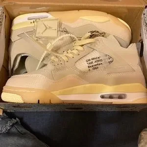 Hey hello , I am selling the off white Jordan 4’s men size 11 I accept offers . Off-White | Shoes | Hey Hello I Am Selling The Off White  main image 2